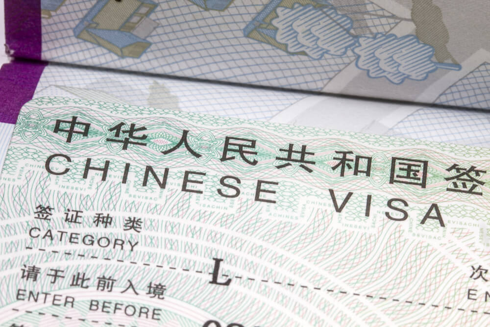 Chinese Visa L tourist